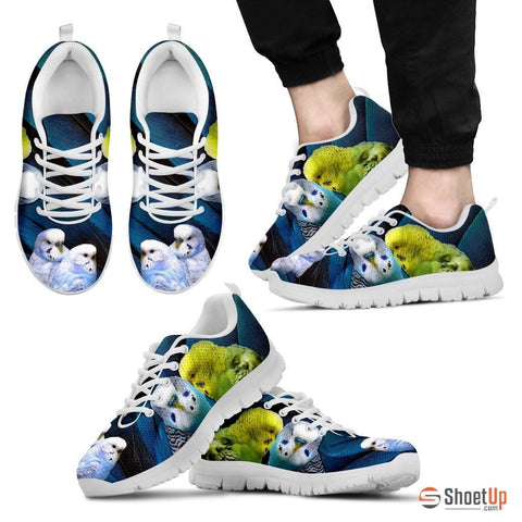 Budgerigars Parrot Print Running Shoe For Men