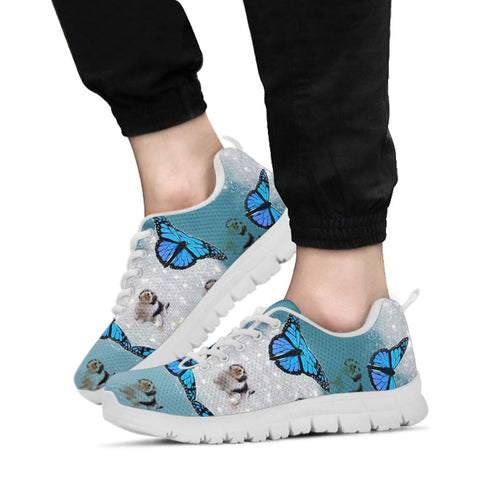 Lowchen Dog With Butterfly Print Sneakers