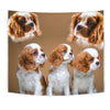 Cute Cavalier King Charles Spaniel Print Tapestry