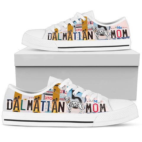 Dalmatian Mom Print Low Top Canvas Shoes for Women