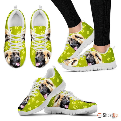 Leonberger Dog Print (Black/White) Running Shoes For Women