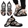 Treeing Walker Coonhound Print Sneakers For Men(White) Express Shipping