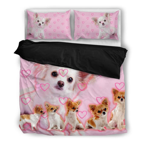 Cute Chihuahua Pink Bedding Set