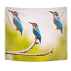 Kingfisher Bird Print Tapestry