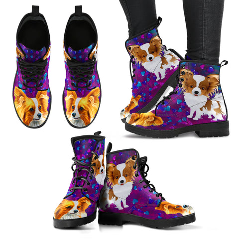 Valentine's Day SpecialPapillon Dog Print Boots For Women