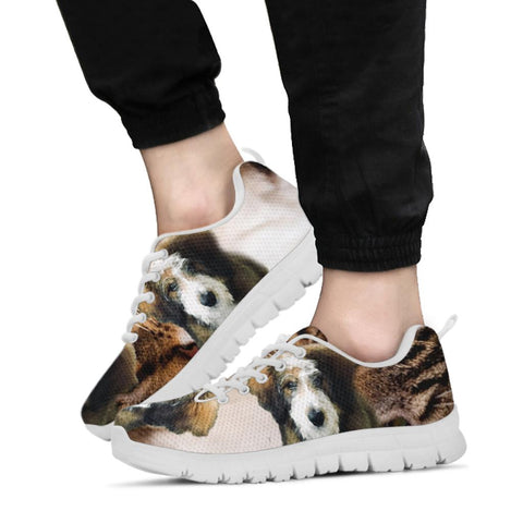 Bernedoodle Print Running Shoes