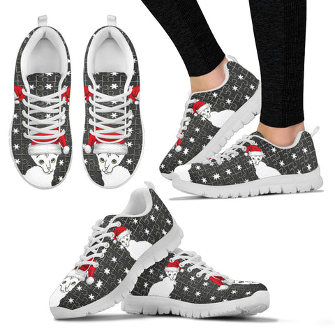 Cornish Rex Cat Print Christmas Running Shoes For Women