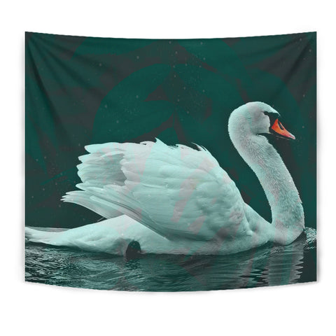 Lovely Swan Bird Print Tapestry