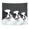 Cute Japanese Chin Dog Print Tapestry