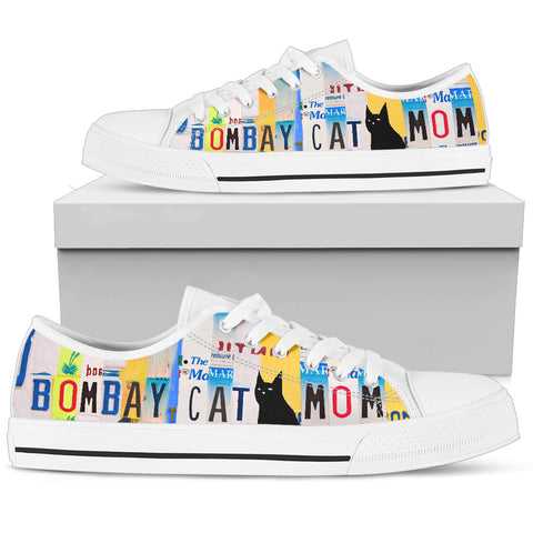 Women's Low Top Canvas Shoes For Bombay Cat Mom