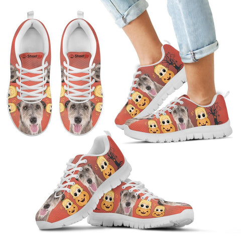 Irish Wolfhound Happy Halloween Print Running Shoes For Kids/Women