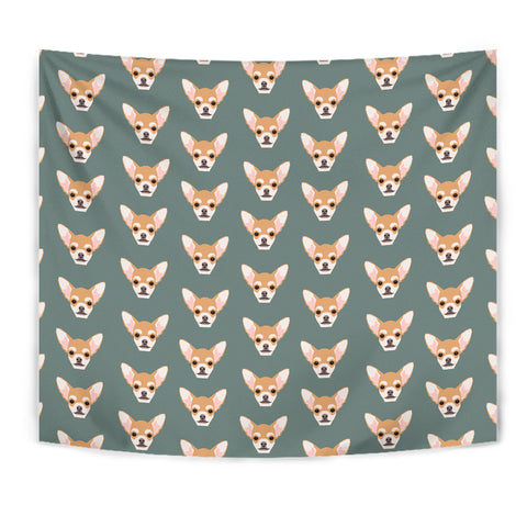 Lovely Chihuahua Dog Pattern Print Tapestry