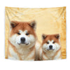 Cute Akita Inu Dog Print Tapestry