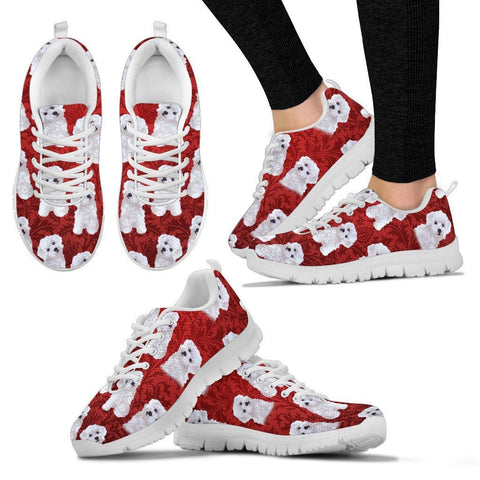 Bichon Frise Pattern Print Sneakers For Women Express Shipping