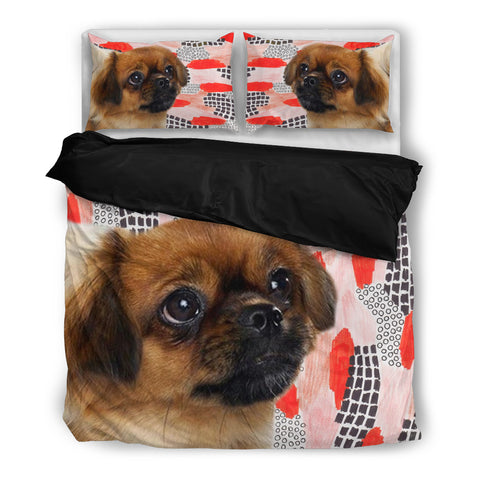 Tibetan Spaniel Print Bedding Set