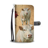 Charolais Cattle (Cow) Print Wallet Case