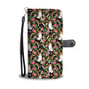 Beagle Dog Floral Print Wallet Case