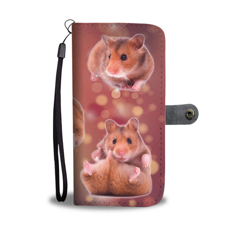 Cute Djungarian Hamster Print Wallet Case