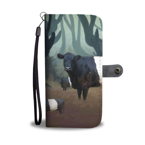 Belted Galloway Cattle (Cow) Print Wallet Case