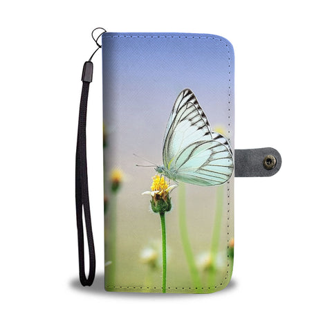 Lovely Butterfly Print Wallet Case