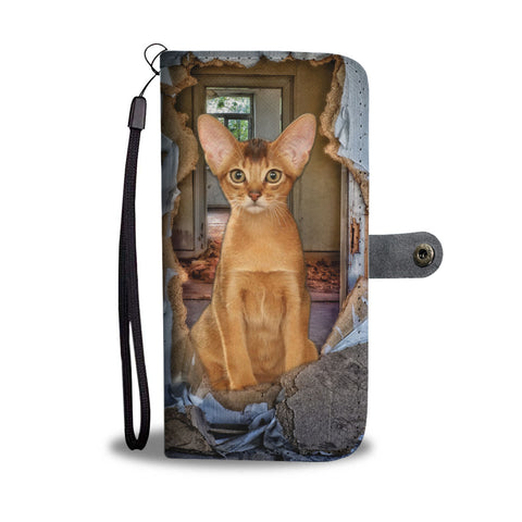 Abyssinian Cat 3D Print Wallet Case