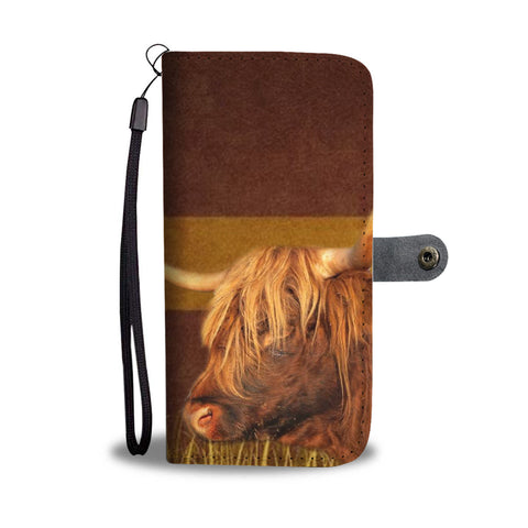 Highland Cattle (Cow) Print Wallet Case