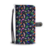 Parrot Floral Art Print Wallet Case