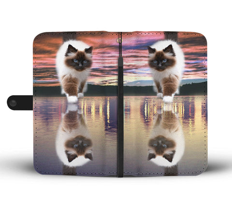 Amazing Walking Himalayan Cat Print Wallet Case