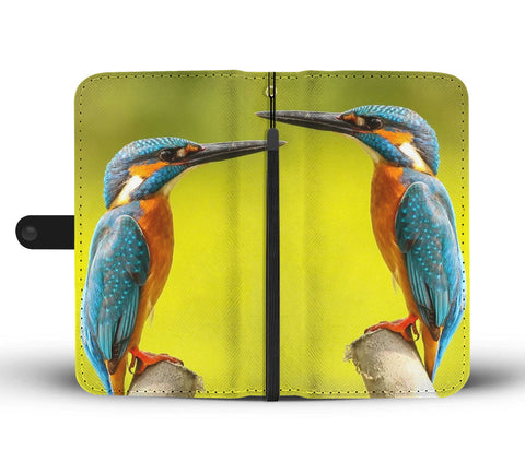 Beautiful Kingfisher Bird Print Wallet Case