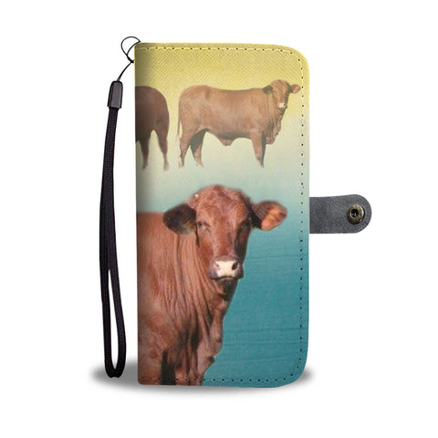 Amazing Santa Gertrudis Cattle (Cow) Print Wallet Case