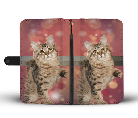 Amazing American Bobtail Cat Print Wallet Case