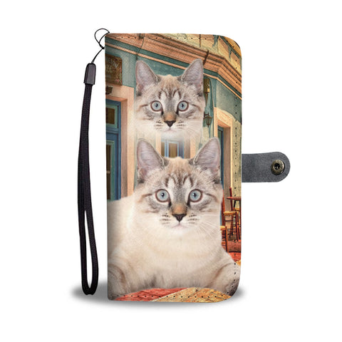 Lovely American Bobtail Cat Print Wallet Case