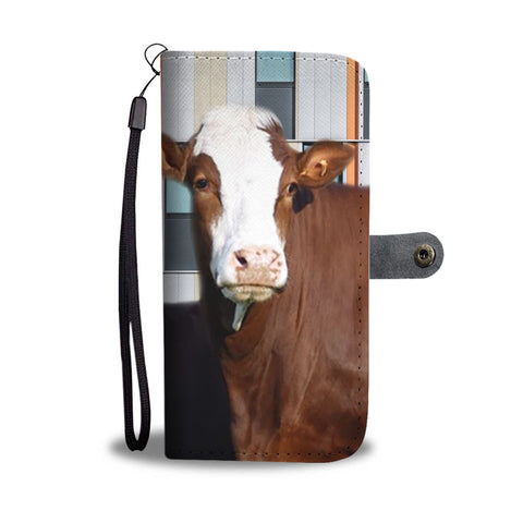 Simmental cattle (Cow) Print Wallet Case