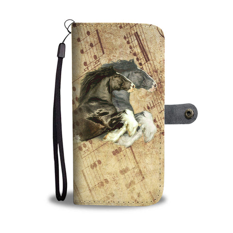 Lovely Shire Horse Print Wallet Case