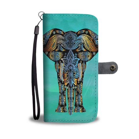 Amazing Elephant Design Print Wallet Case