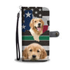 Cutest Golden Retriever Print On Black Wallet CaseTX State