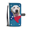 Lovely Golden Retriever Print Wallet CaseTX State