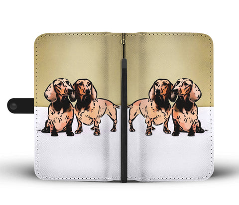 Amazing Dachshund Dog Print Wallet Case