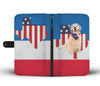 Golden Retriever Print Wallet CaseTX State