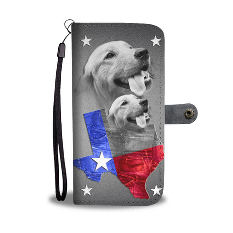 Amazing Golden Retriever Print Wallet CaseTX State