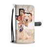 Awesome Golden Retriever Print Wallet CaseTX State