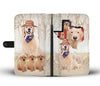 Awesome Golden Retriever Print Wallet CaseTX State