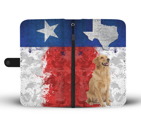 Amazing Golden Retriever Print Wallet CaseTX State