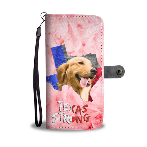 Golden Retriever Print Wallet CaseTX State