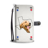 Golden Retriever Print Wallet CaseTX State