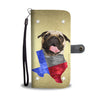 Pug Print Wallet CaseTX State