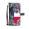 Lovely Pug Dog Print Wallet CaseTX State