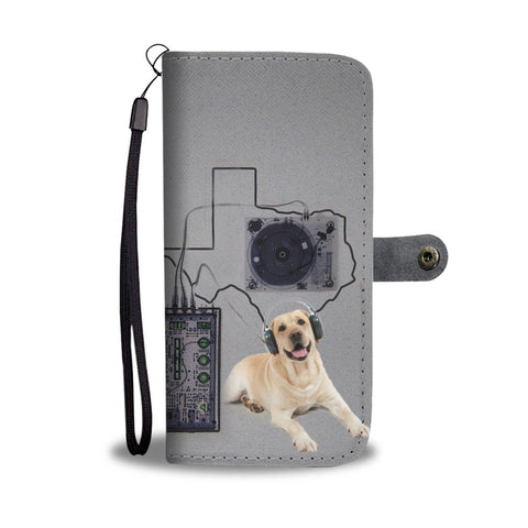 Labrador Retriever Print Wallet CaseTX State