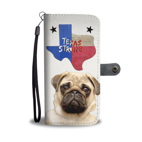 Amazing Pug Dog Print Wallet CaseTX State