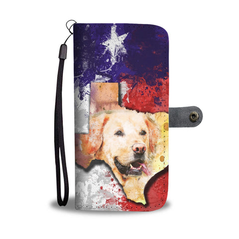 Labrador Dog Watercolor Art Print Wallet CaseTX State